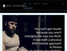 Tablet Screenshot of joshspencerfitness.com